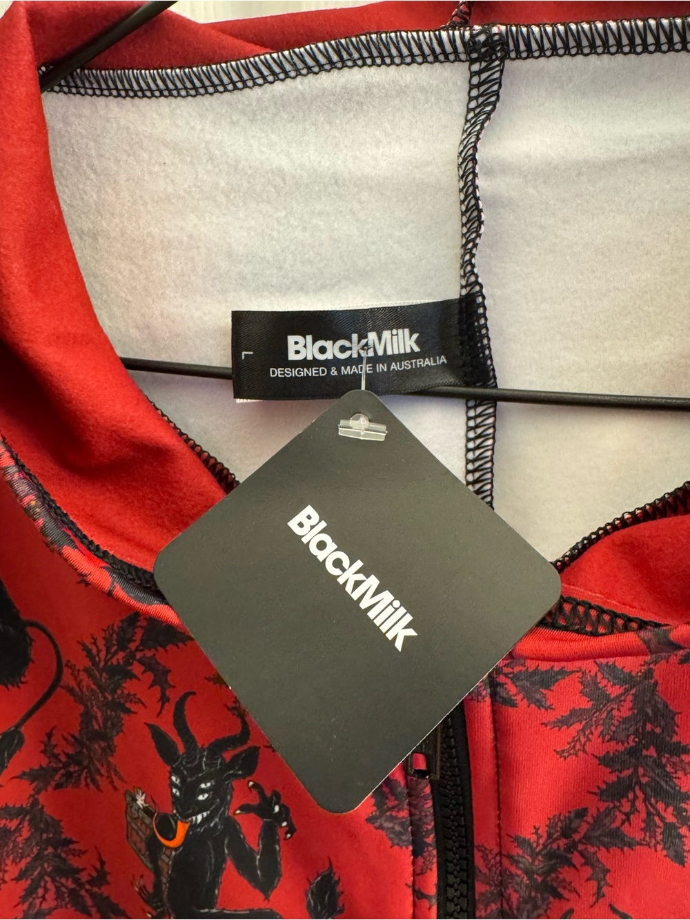 Blackmilk Merry Krampus Snugglesuit - Picture 4 of 4